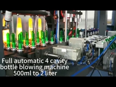 Macchina di soffiatura di bottiglie a 4 cavità completamente automatica da 500 ml a 2 litri